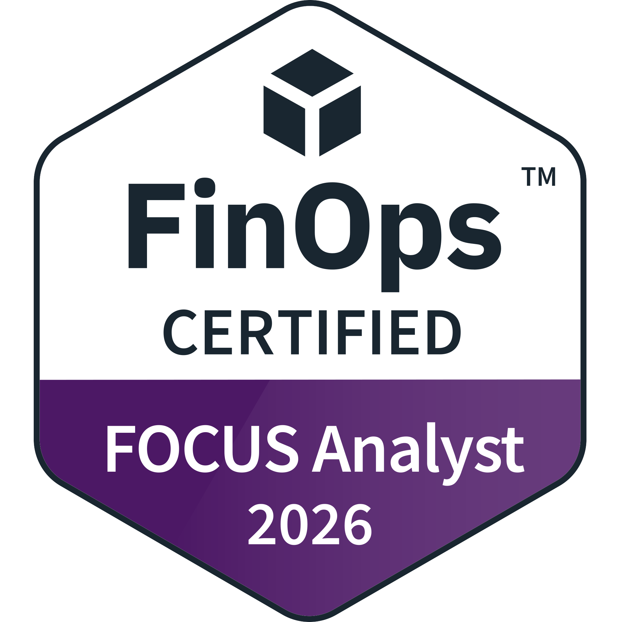 FinOps Certified FOCUS Analyst 2026 badge